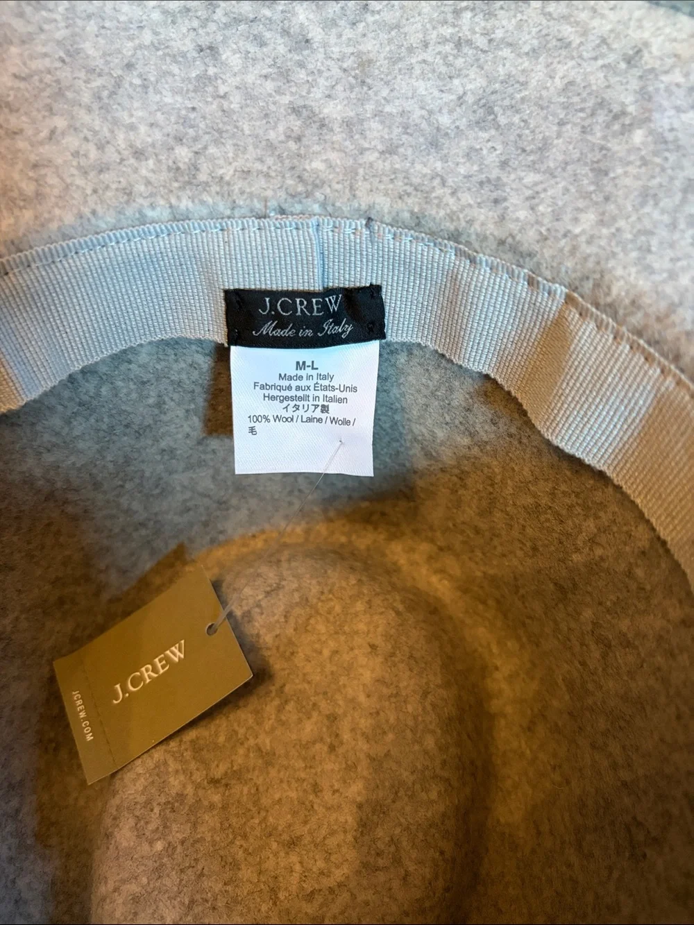 J. Crew Wool Western Hat with Grosgrain Trim